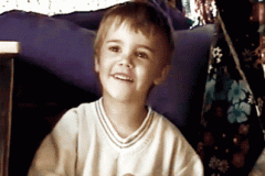Justin som barn