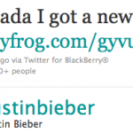 Justin Bieber’s BlackBerry