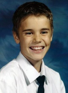 Justin Bieber som barn (yngre)