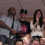 Justin och Selena på NBA-spelen