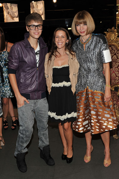 Bild: Justin och Pattie på Dolce & Gabbana NYC Fashion Night Out