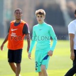 Justin Bieber spelar fotboll i Barcelona