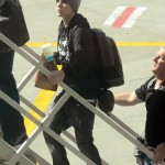 Justin Bieber lämnar Sydney