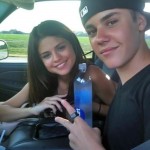 Justin & Selena i bilen