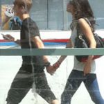 Bild på Justin och Selena i Philadelphia