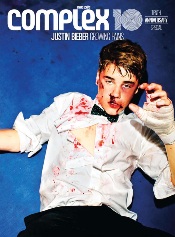 Justins photoshoot för Complex Magazine